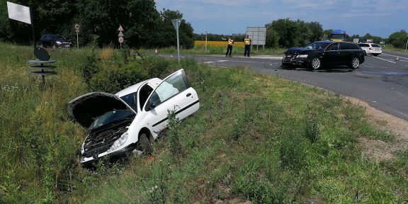 baleset Gyula közelében, Békés megye, kék hír