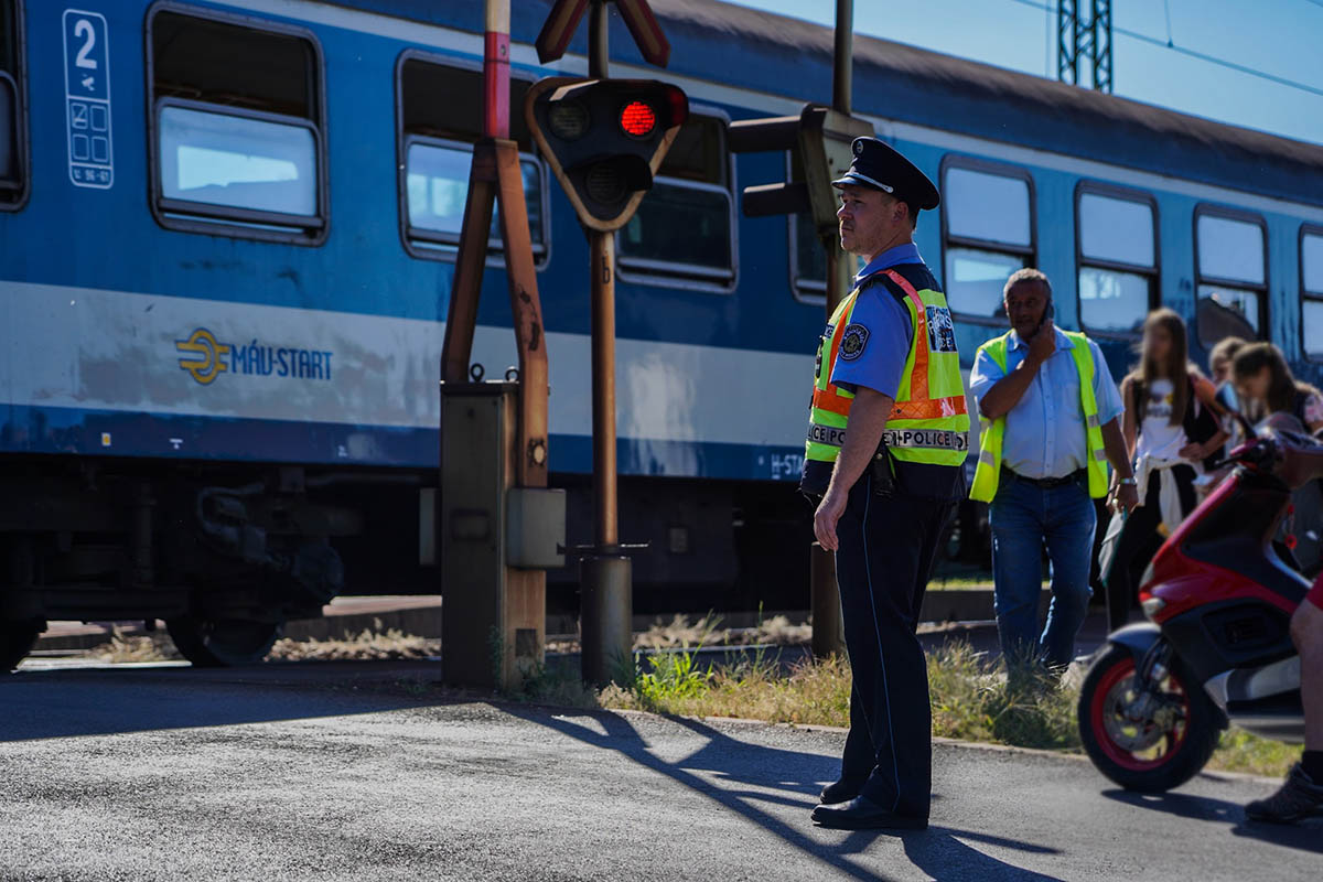 A vasúti biztonság érdekében végzett ellenőrzést a magyar rendőrség