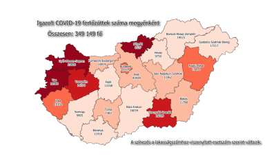 Békés megye korona fertőzöttek ország
