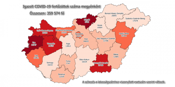 Békés megyei fertőzöttek jan 24