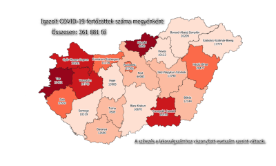 Békés megyei fertőzöttek