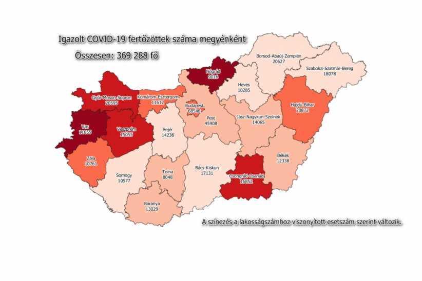 Békés megyei fertőzöttek