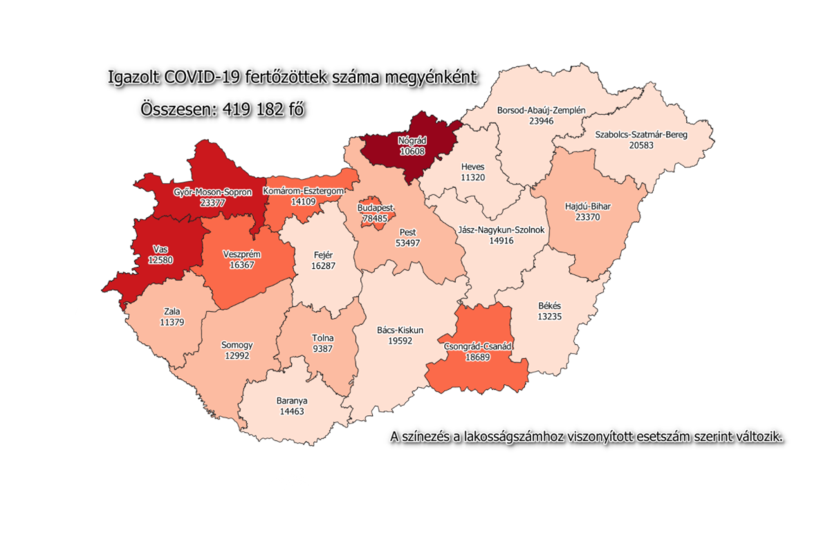 Koronavírus: 82 új fertőzött Békés megyében