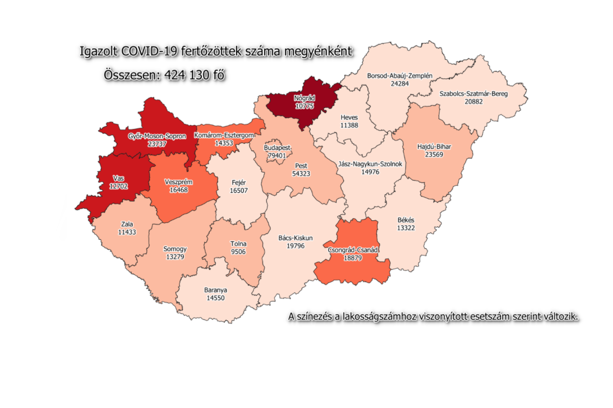 Koronavírus: 87 új fertőzött Békés megyében