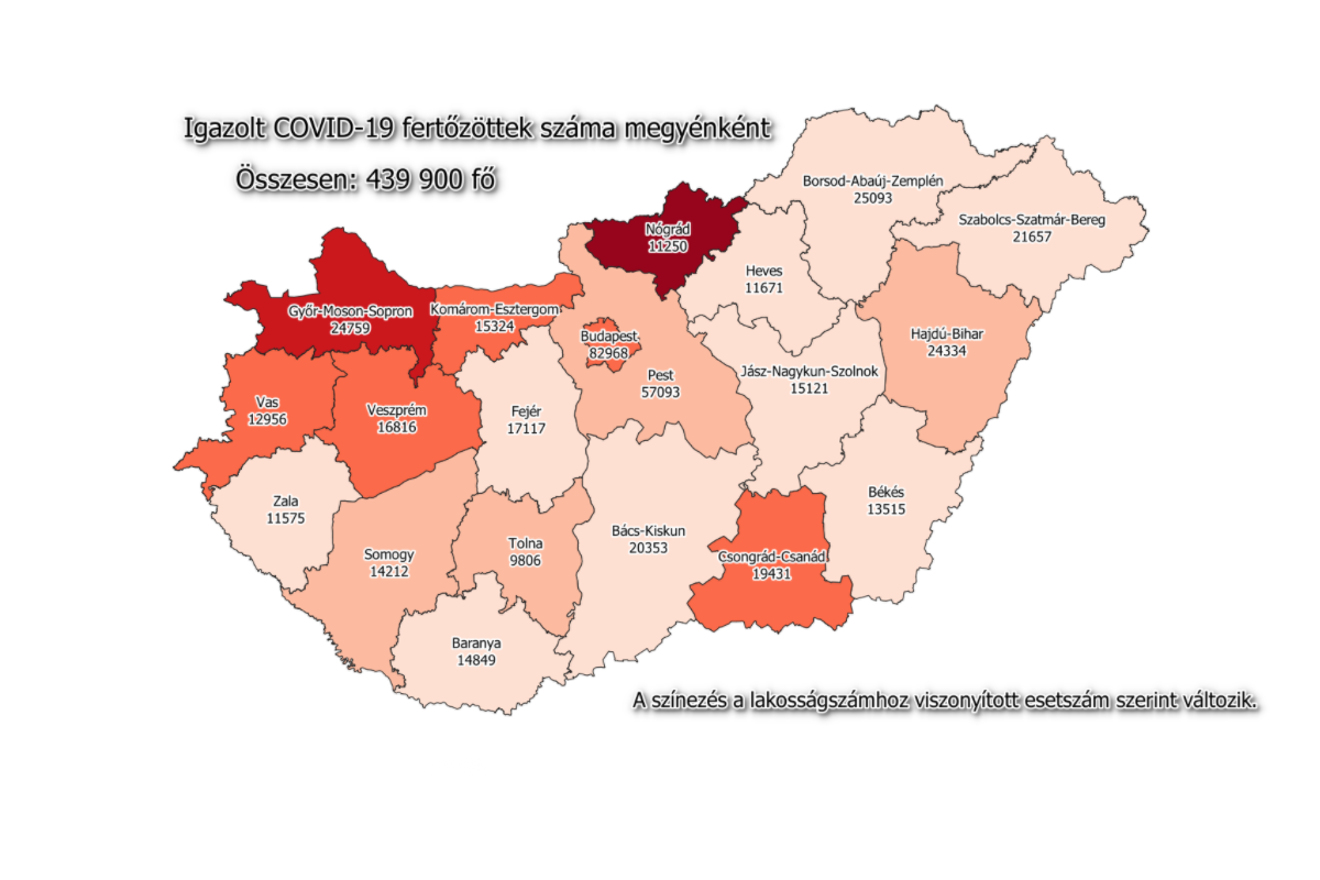 Tovább emelkedett a fertőzöttek száma Békés megyében