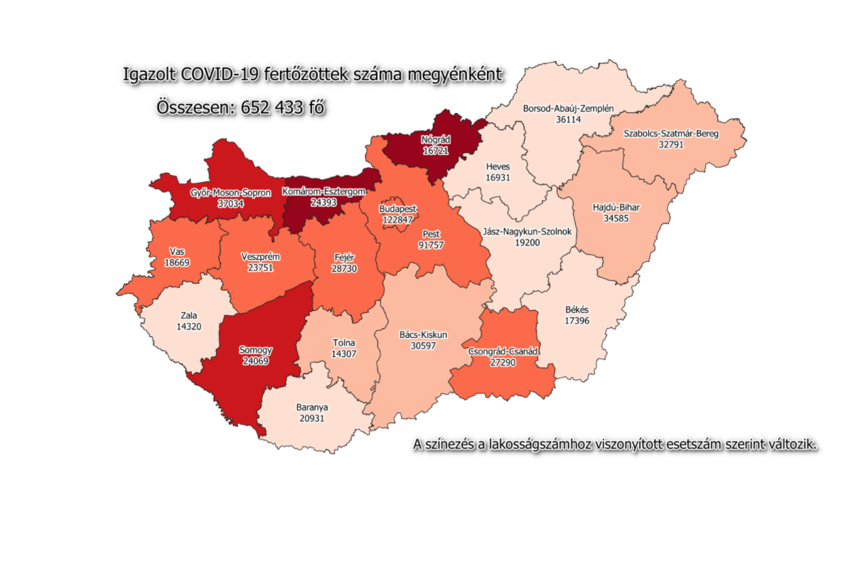 Száz fölött az új fertőzöttek száma Békés megyében