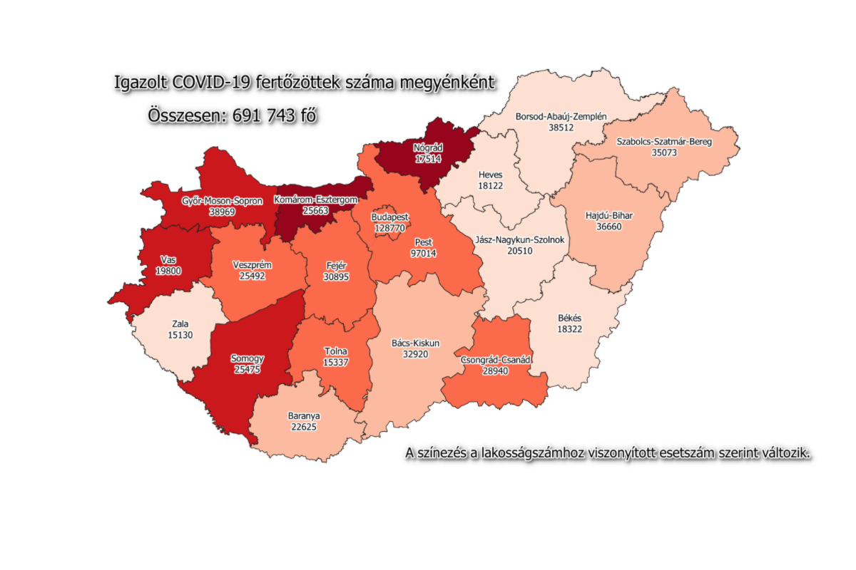 Mindössze 29 új fertőzöttet regisztráltak Békés megyében
