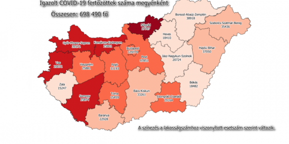 118 új fertőzöttet regisztráltak Békésben