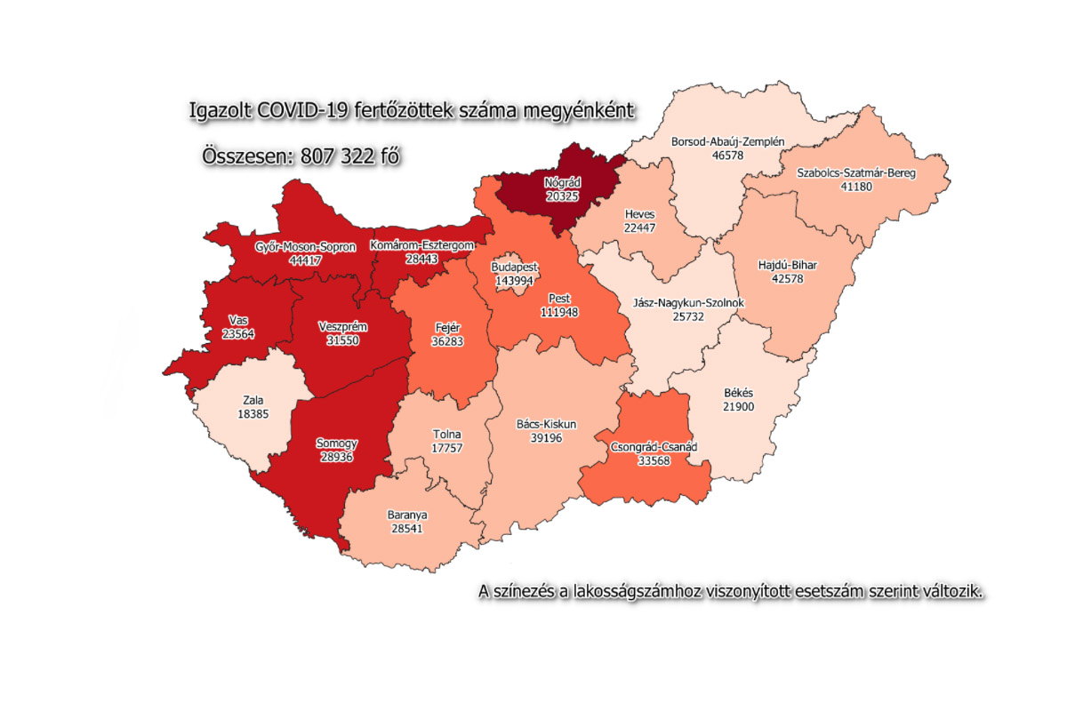További öt fővel emelkedett a beazonosított fertőzöttek száma Békés megyében
