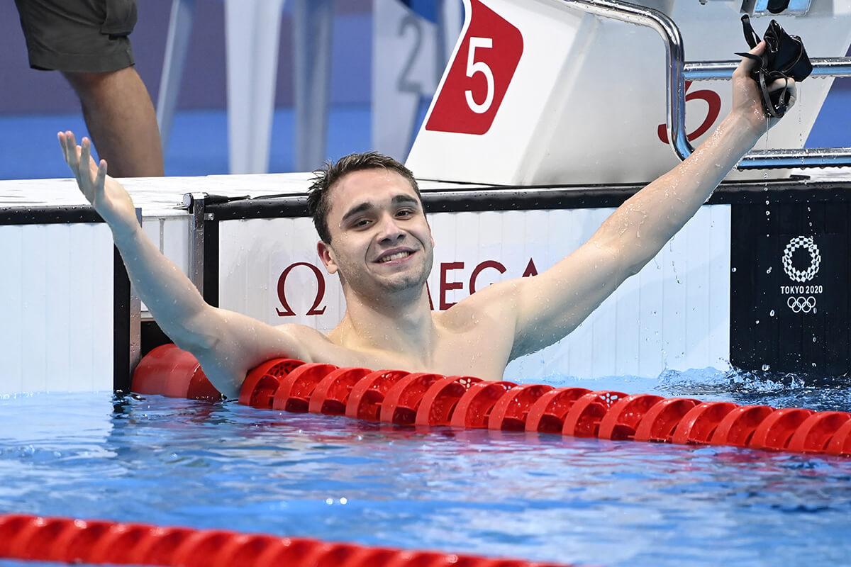 Szenzációs úszással, Milák Kristóf ezüstérmes 100 méter pillangón