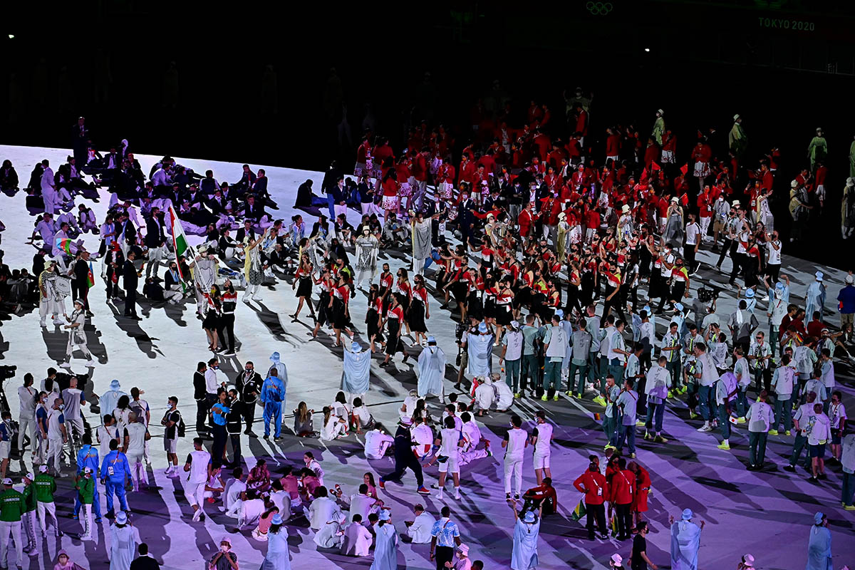 A magyarok Cseh és Mohamed vezetésével bevonultak az Olimpiai Stadionba