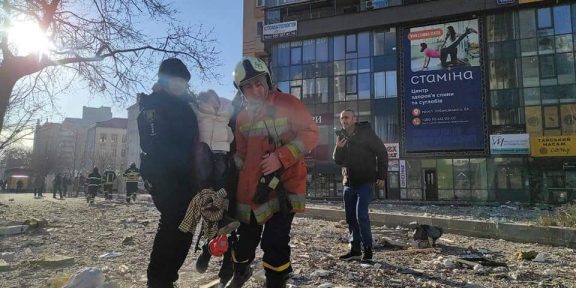 Kijev, rakétatámadás, háború