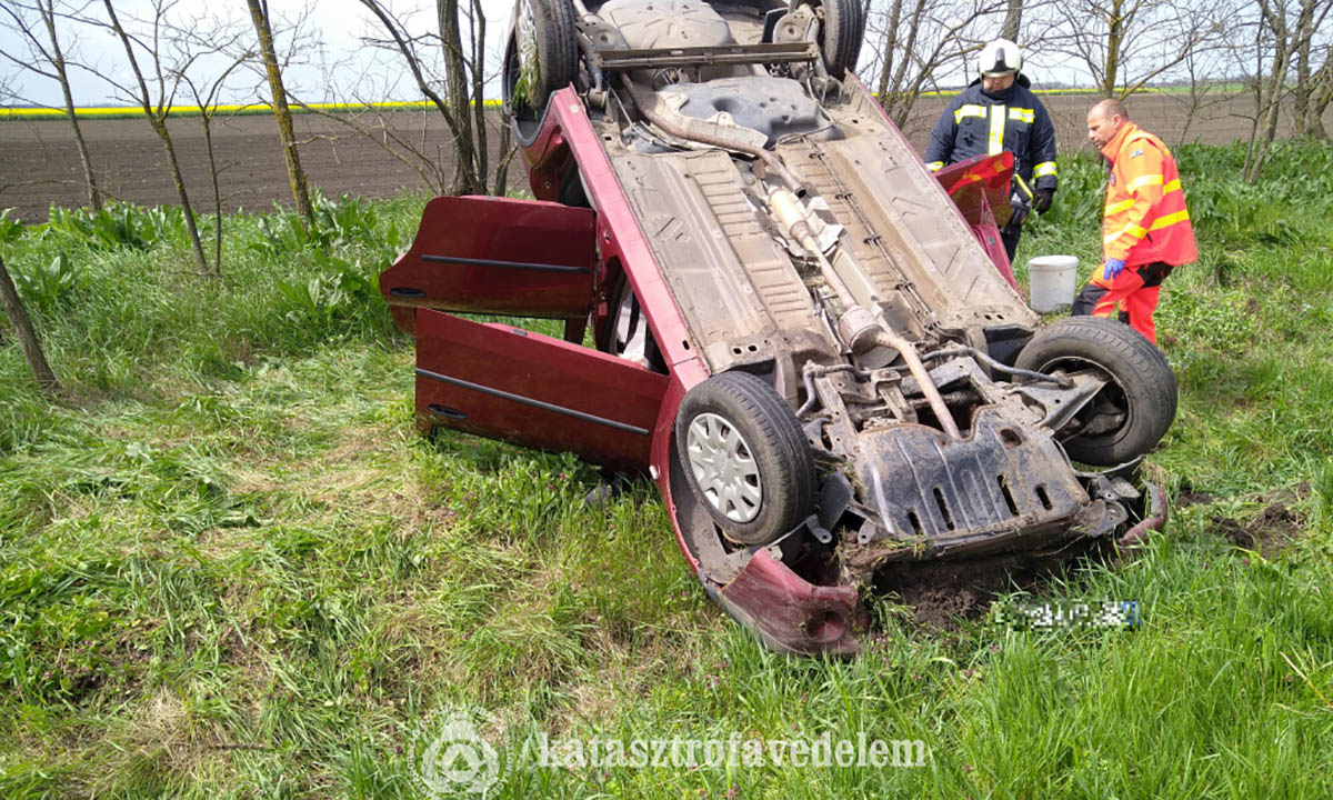 Súlyos baleset történt Kaszaper közelében