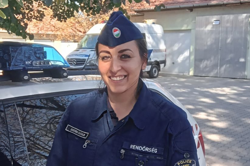 Dudoma Katalin törzsőrmester, hogyan lett rendőr Békés megyében