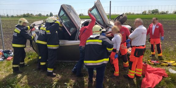 árokba csapódott autó Kétsoprony