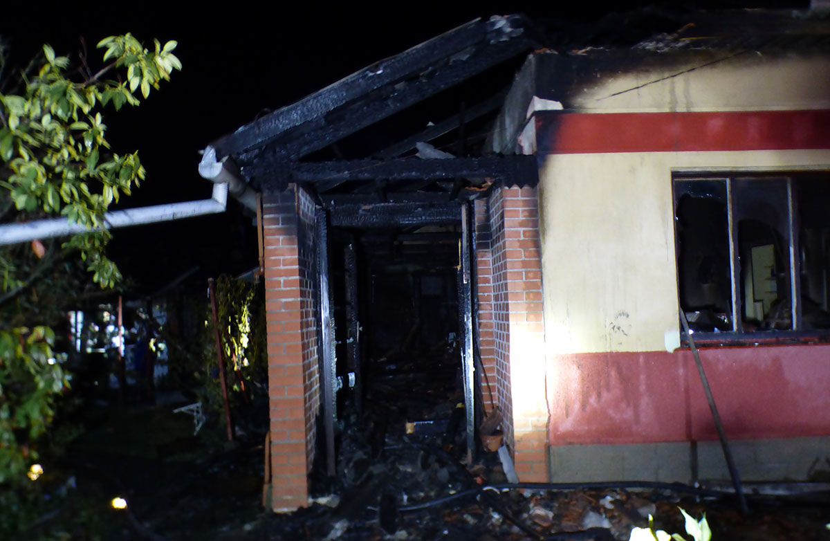 Kigyulladt egy ház Kondoroson, egy ember életét vesztette