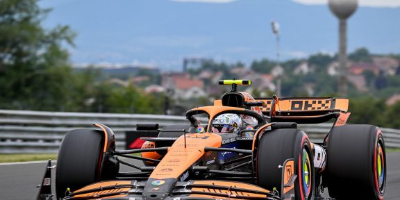 mclarenes első sor a Hungaroringen