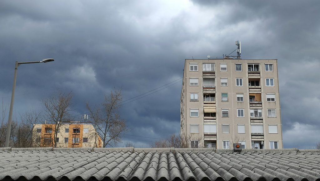 időjárás, felhő, eső, tavasz