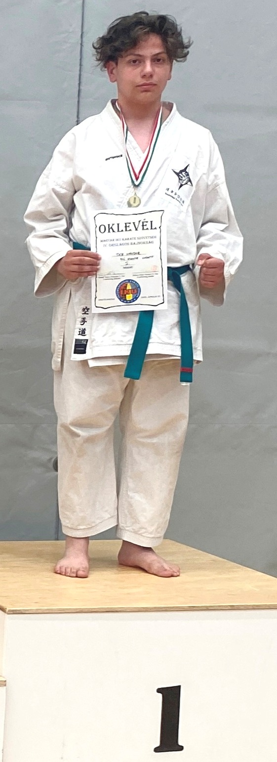 Ticz Nándor IKU karate országos bajnok
