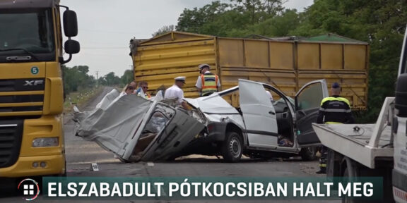 Súlyos baleset Békéscsaba és Csabaszabadi között