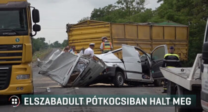 Súlyos baleset Békéscsaba és Csabaszabadi között