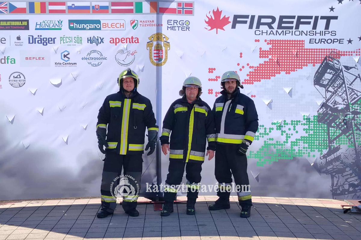 Tótkomlósi tűzoltók is képviseltették magukat a FireFit Európa-bajnokságon