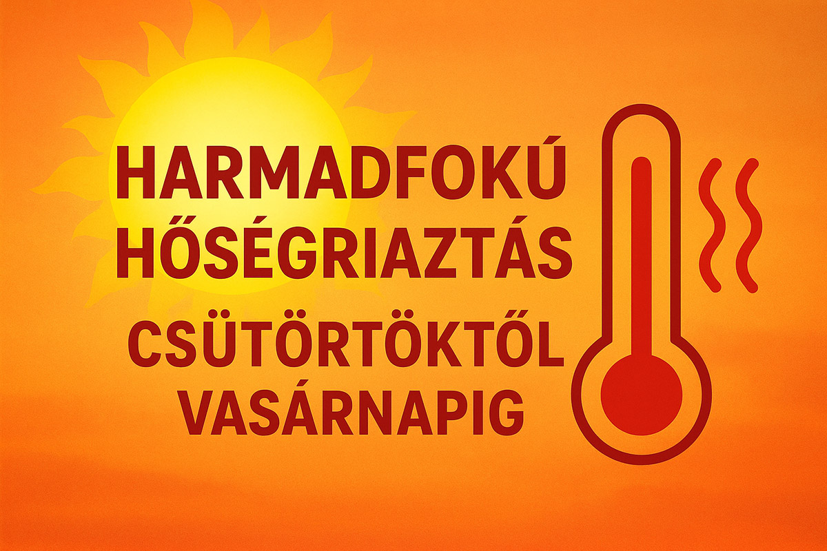 Extrém kánikula jön: életbe lép a legmagasabb fokú hőségriasztás