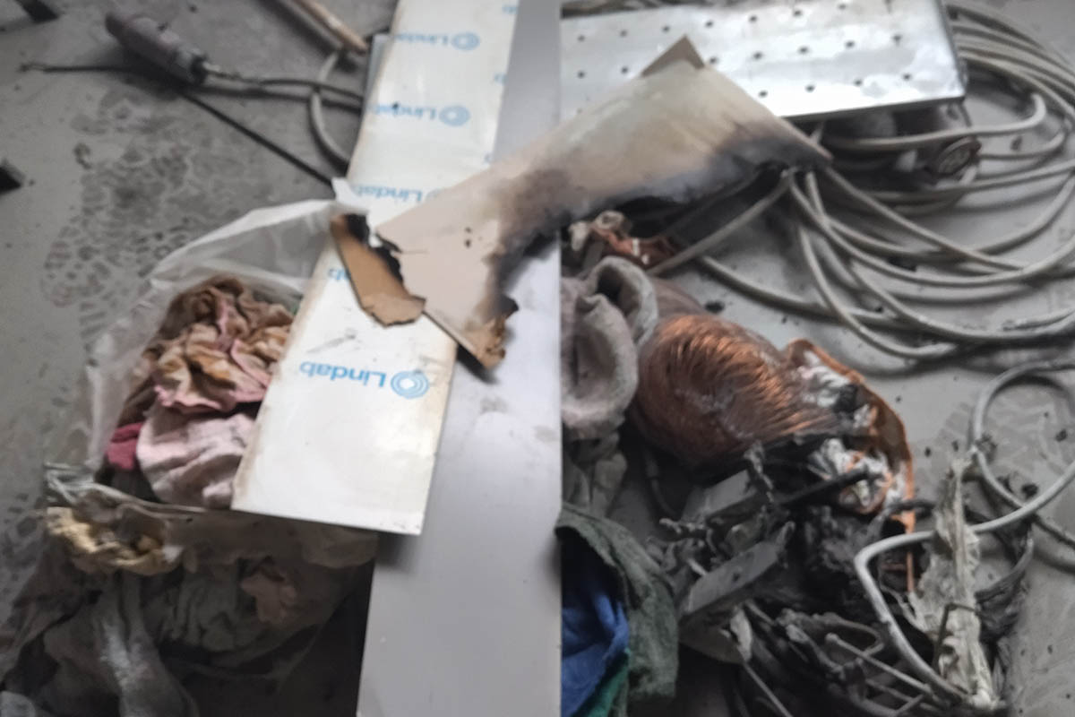 Egy apró szikra okozott tüzet egy békéscsabai műhelyben