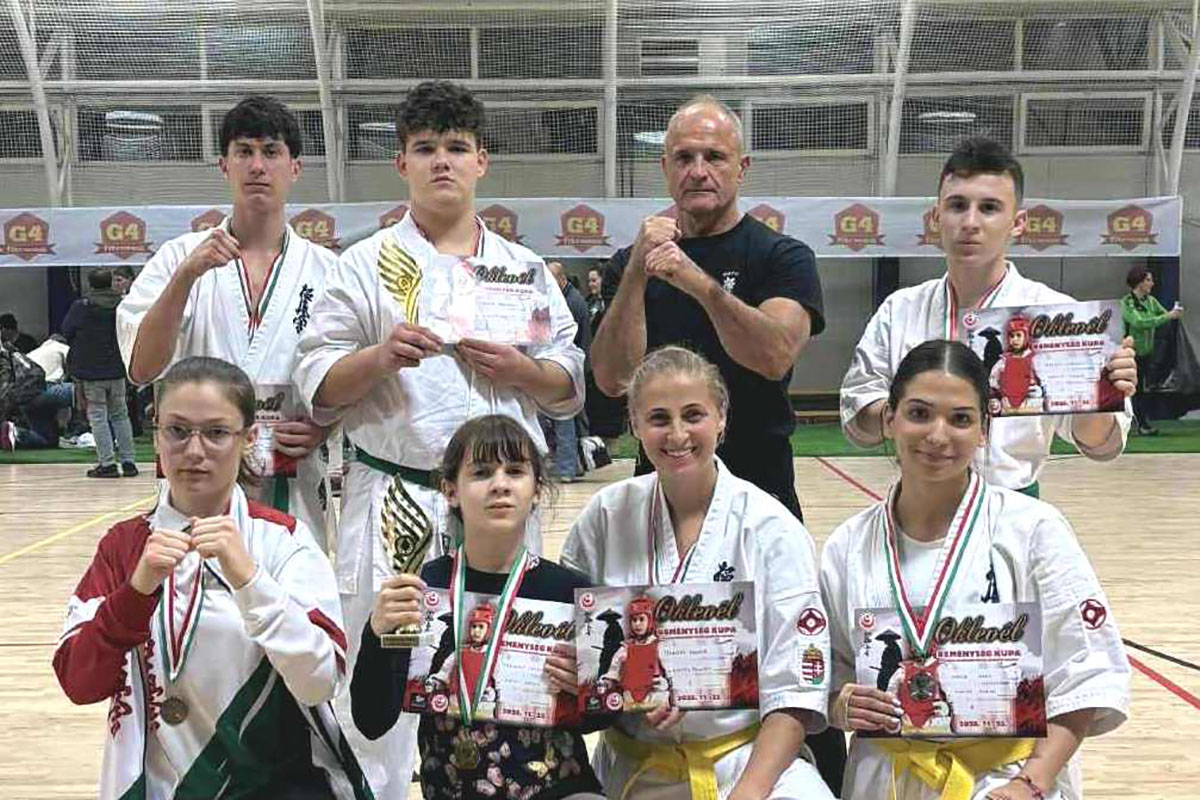 Sikeres szereplés Debrecenben: 37 érmet szereztek a Békés vármegyei kyokushin karatékák