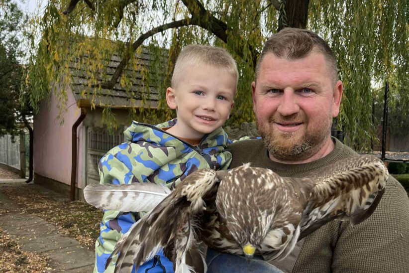 madarat mentett a rendőr