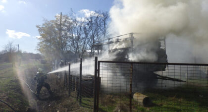 gumiabroncsok égtek Gyomaendrődön