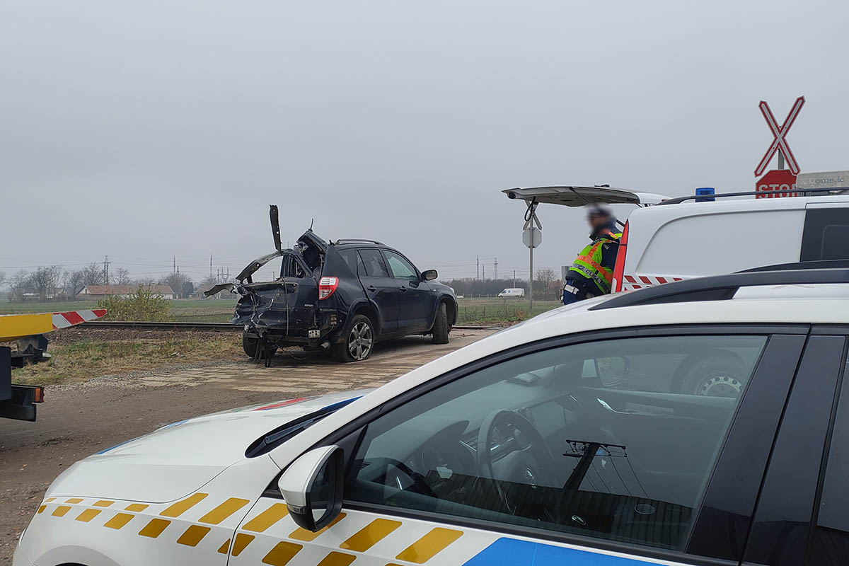 vonatbaleset Békéscsabán