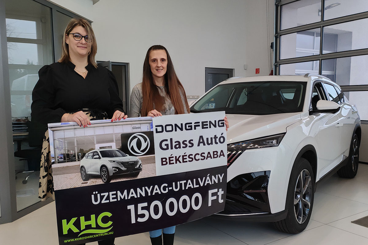 nyeremény átadás, Glass Autó