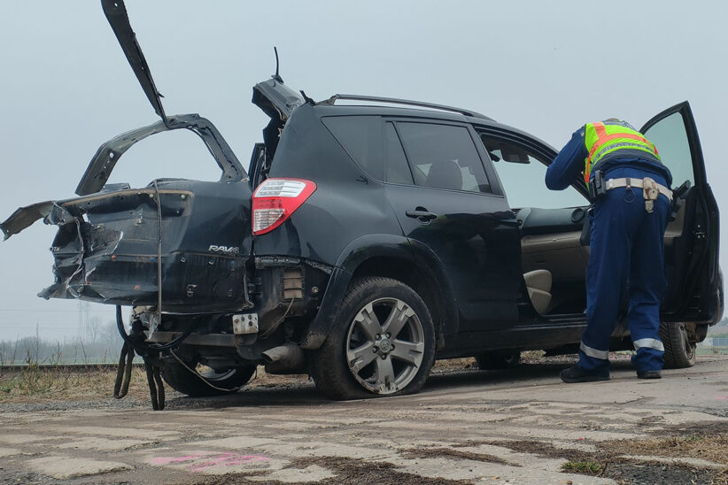 vonatbaleset Békéscsabán