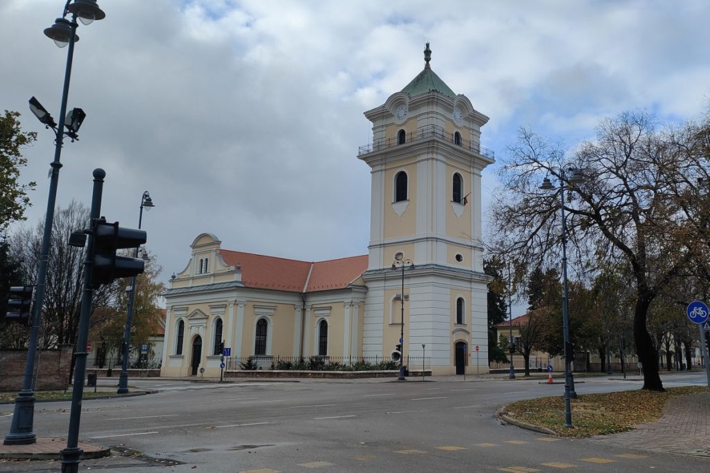 őszi, időjárás, templom
