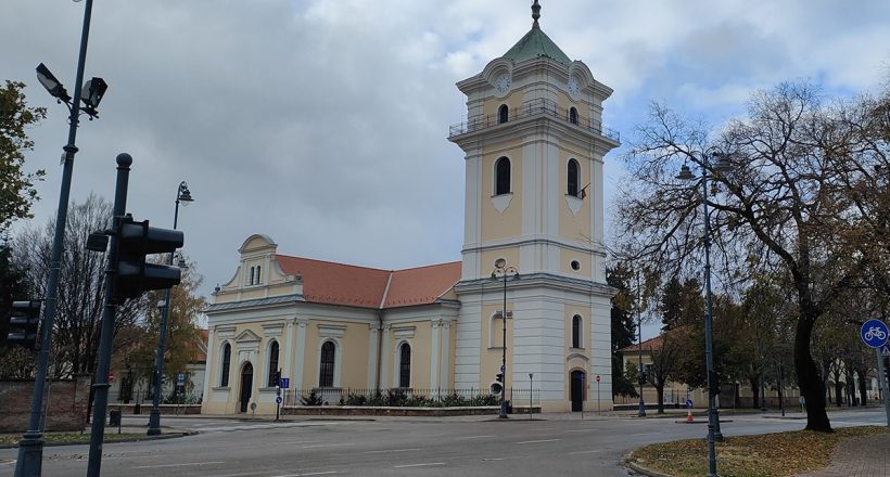 őszi, időjárás, templom