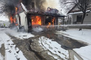 leégett egy melléképület Medgyesegyházán