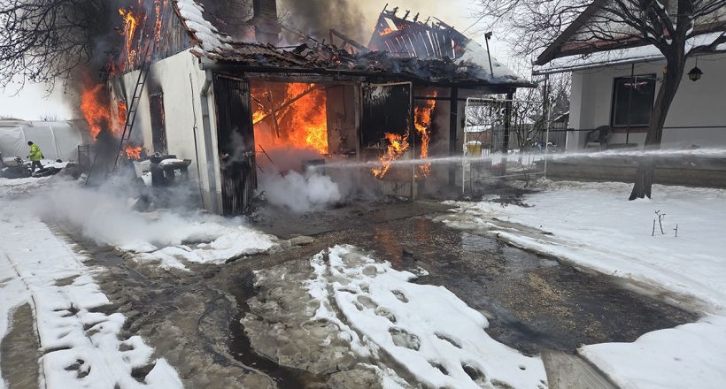 leégett egy melléképület Medgyesegyházán