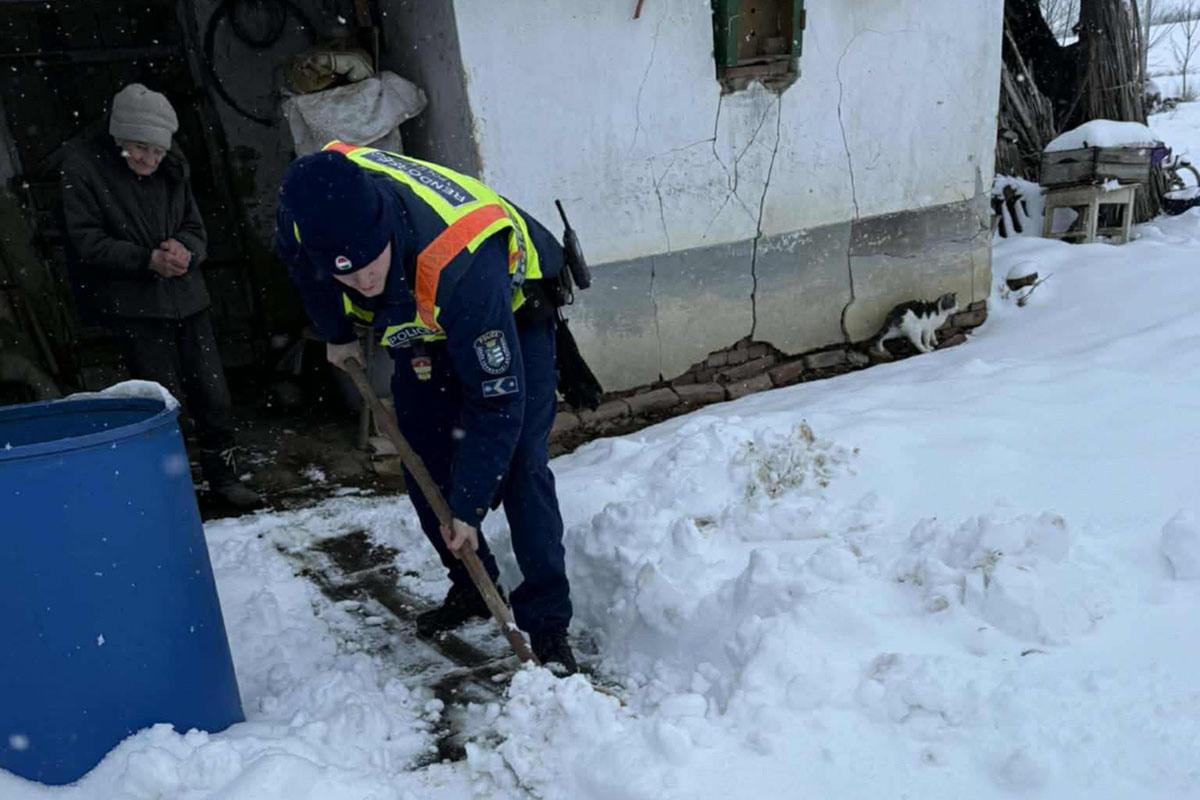 A hideg napokon is számíthatunk a rendőrökre