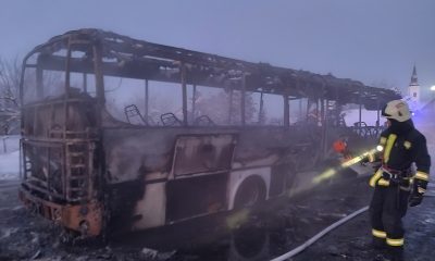 kiégett busz Dobozon