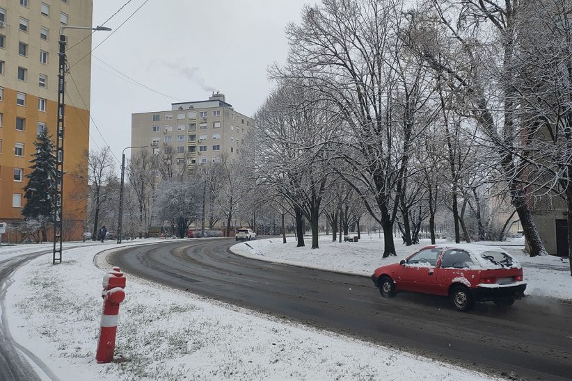 közlekedés, havazás, időjárás