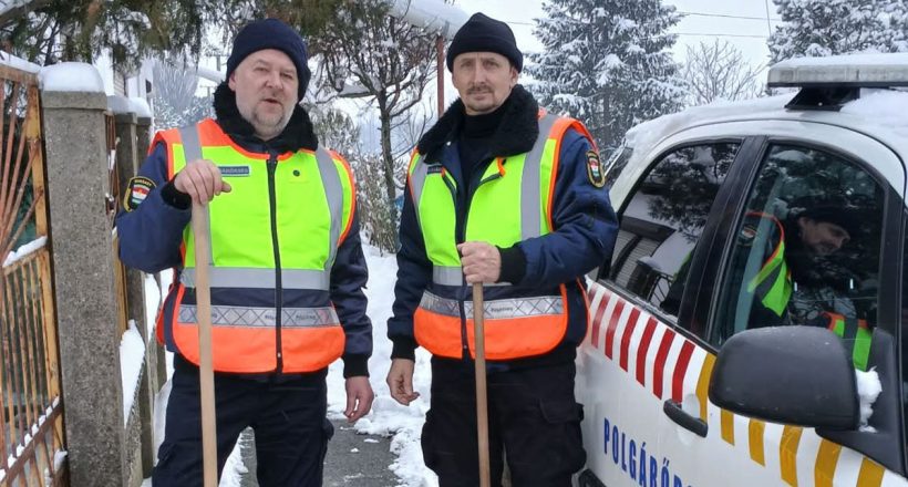 polgárőrök segítenek