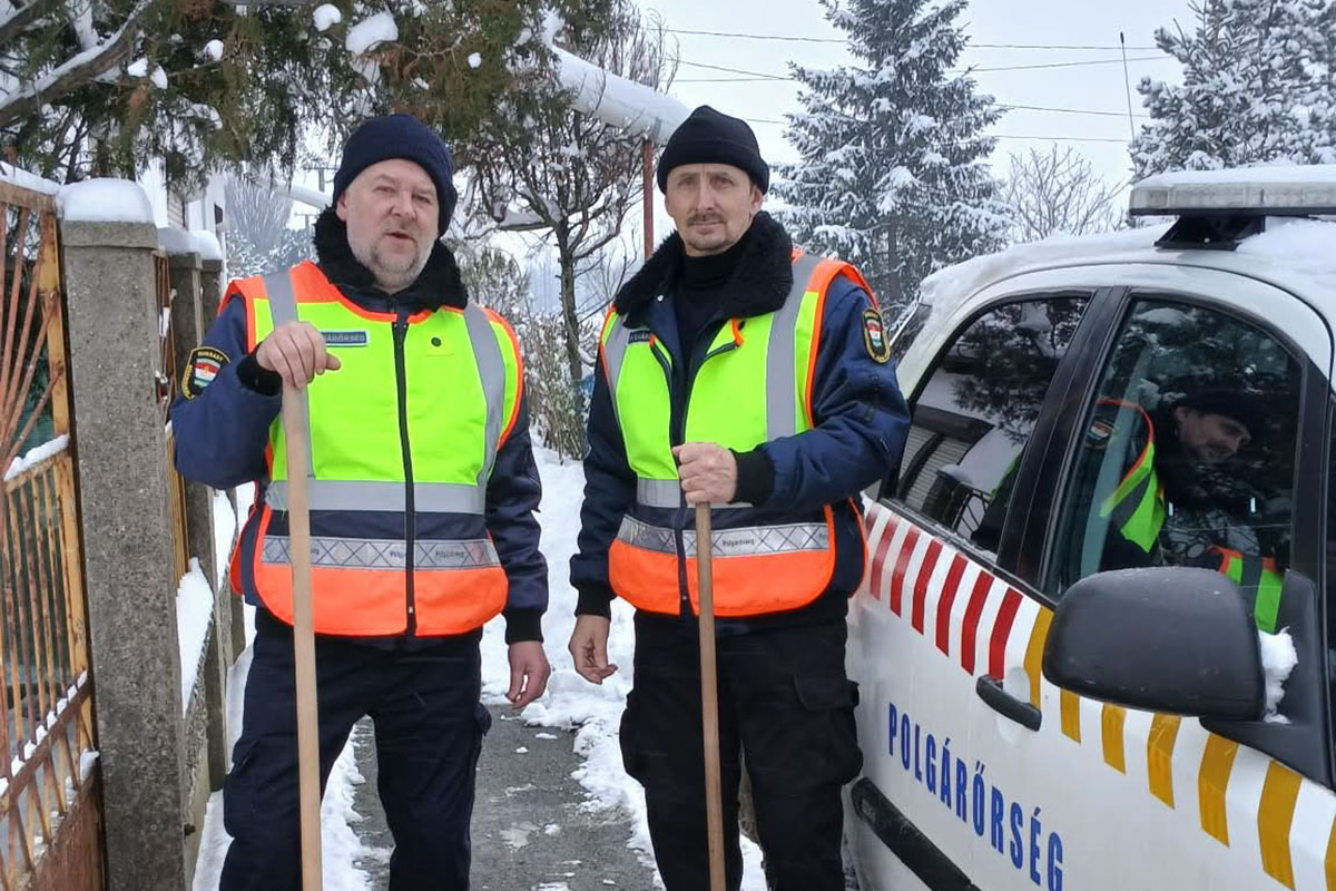 A téli időszakban is helytállnak a polgárőrök