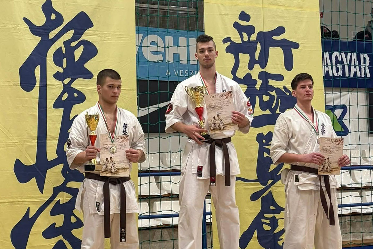 Ezüstérmet szerzett Kolláth Zétény a Kyokushin Karate Magyar Bajnokságon