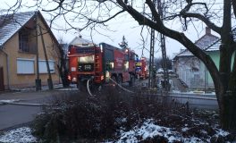 kigyulladt melléképület Gyulán