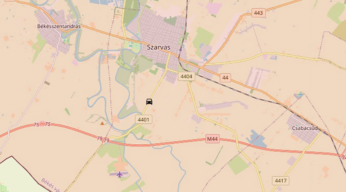 Két személygépkocsi karambolozott Szarvas közelében