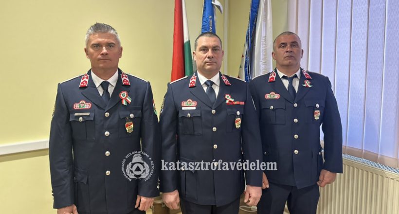 Békés vármegyei tűzoltók kitüntetése