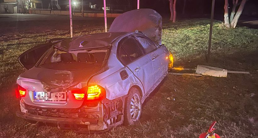 Árokba hajtott autó Orosháza