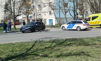Egy autós elütött egy kerékpárost Békéscsabán