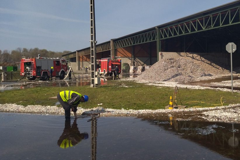 tűz ütött ki békéscsabai üzemben